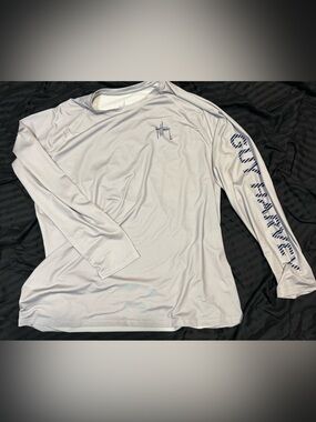 Guy Harvey Light Gray Tee with Navy Logo